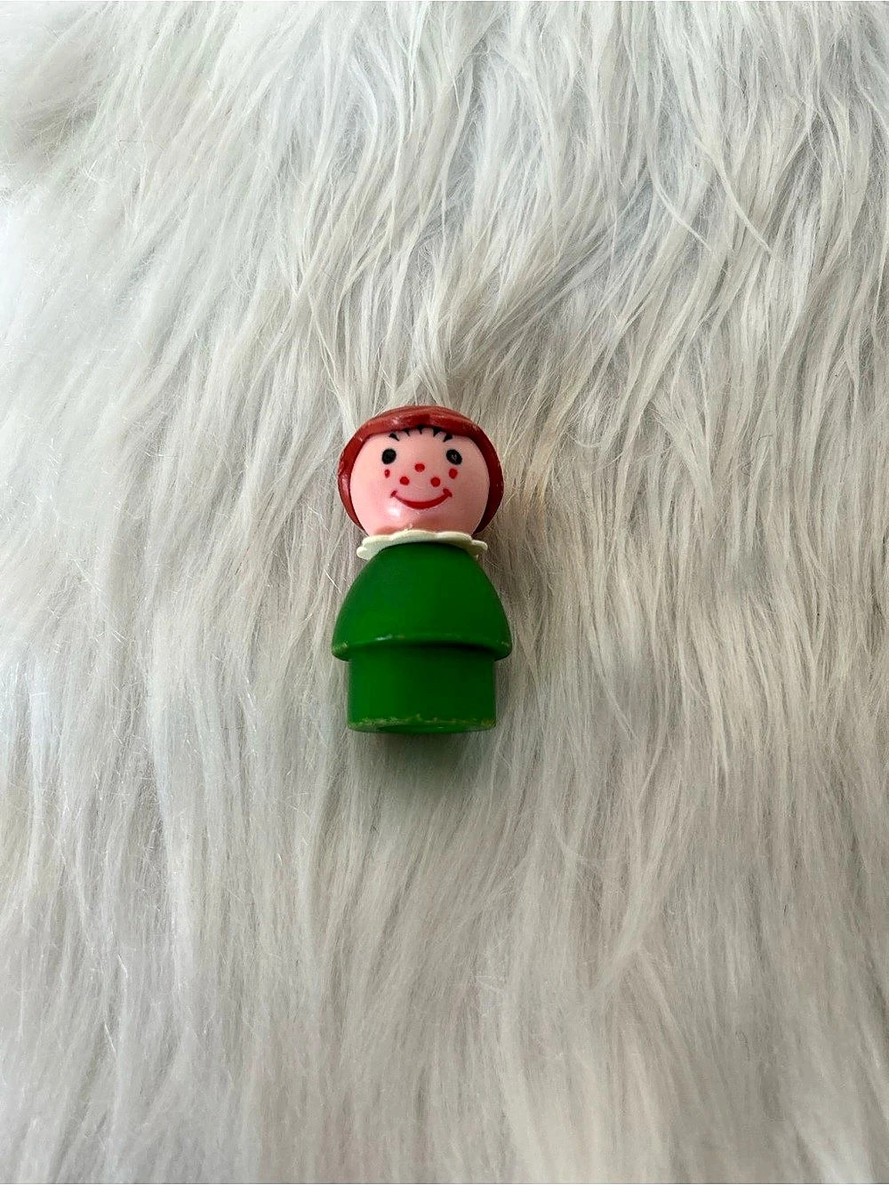 Fisher-Price Little People Girl with Green Body and Red Hair